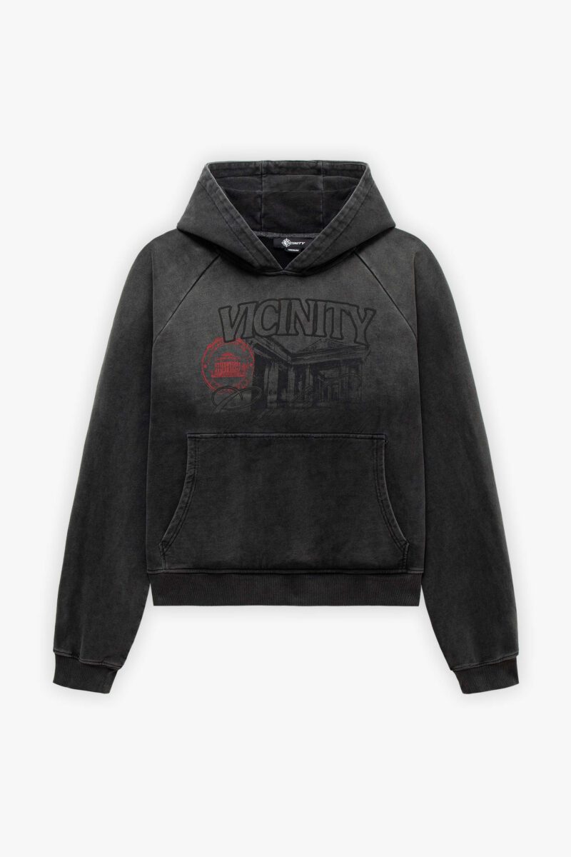 GALLERY HOODIE WASHED GREY