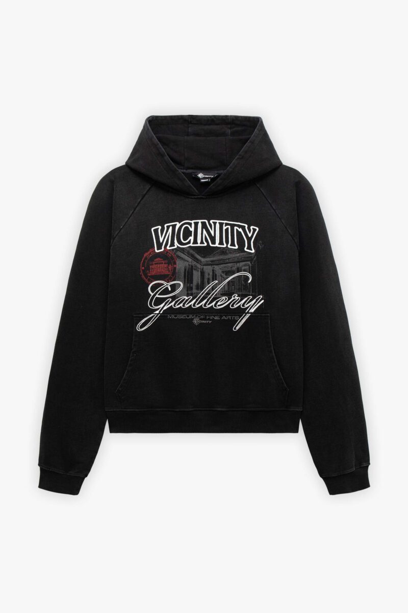 GALLERY HOODIE WASHED BLACK