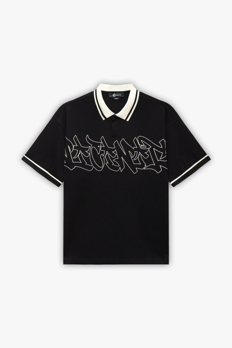 GRAFFITI POLO BLACK