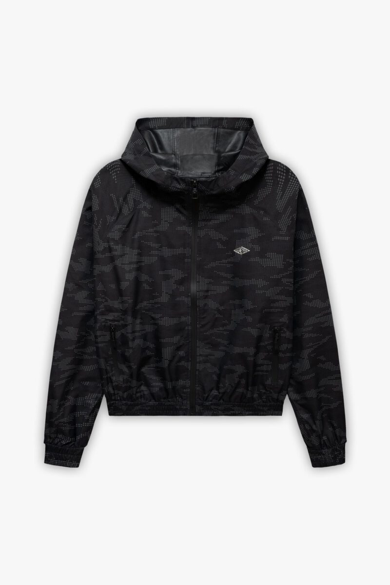 WINDBREAKER DOTTED CAMO BLACK