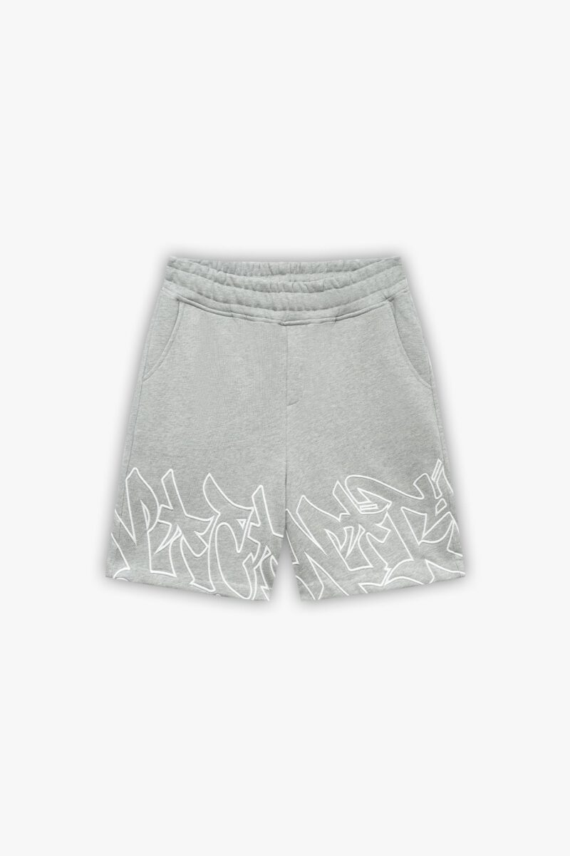 GRAFFITI SHORTS GREY MELANGE