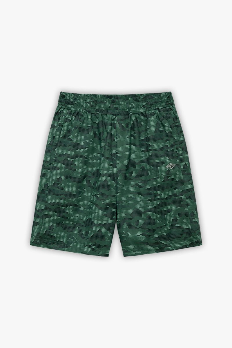 TRACK SHORTS DOTTED CAMO GREEN