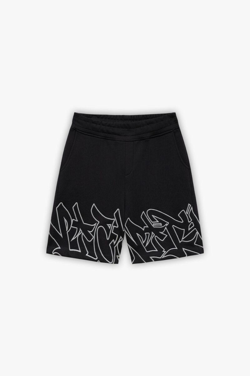 GRAFFITI SHORTS BLACK