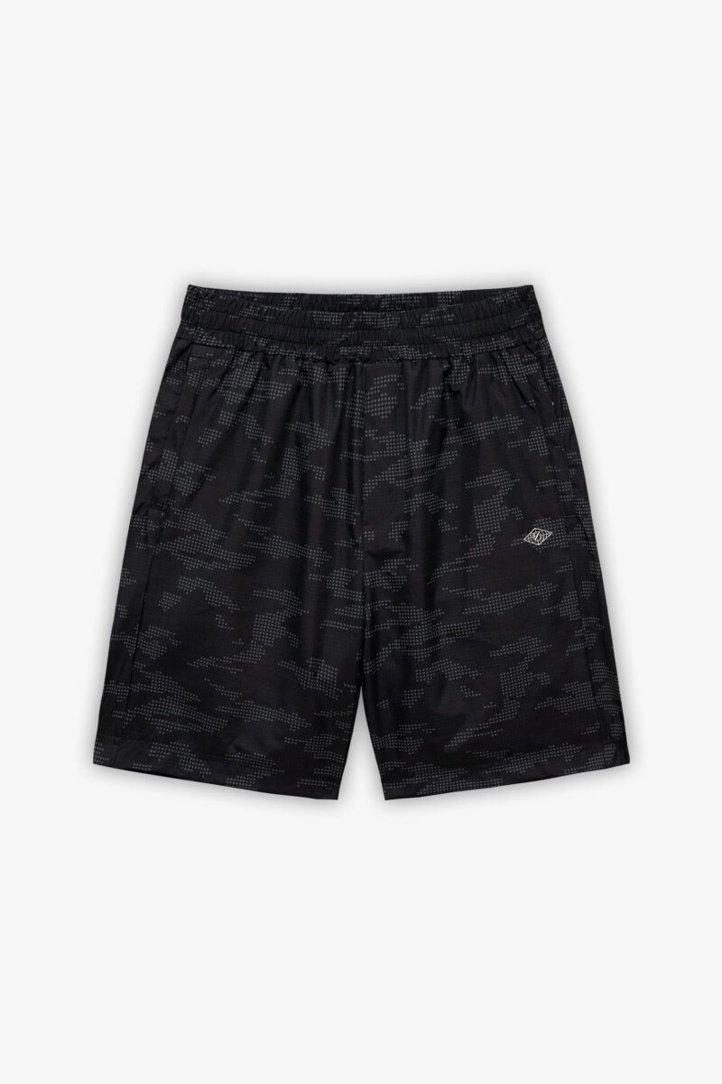 TRACK SHORTS DOTTED CAMO BLACK