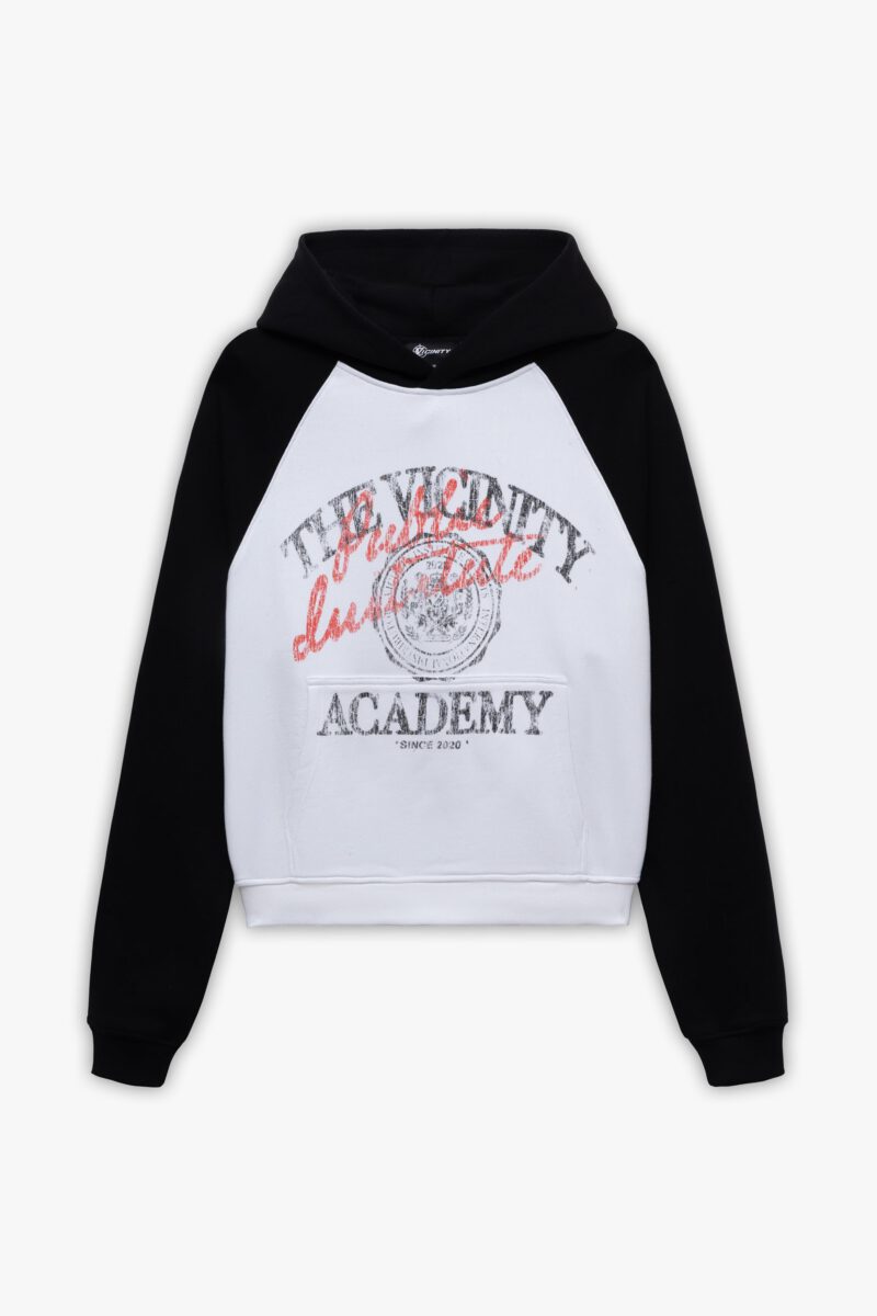 BICOLOR PUBLIC INSTITUTE HOODIE BLACK/WHITE