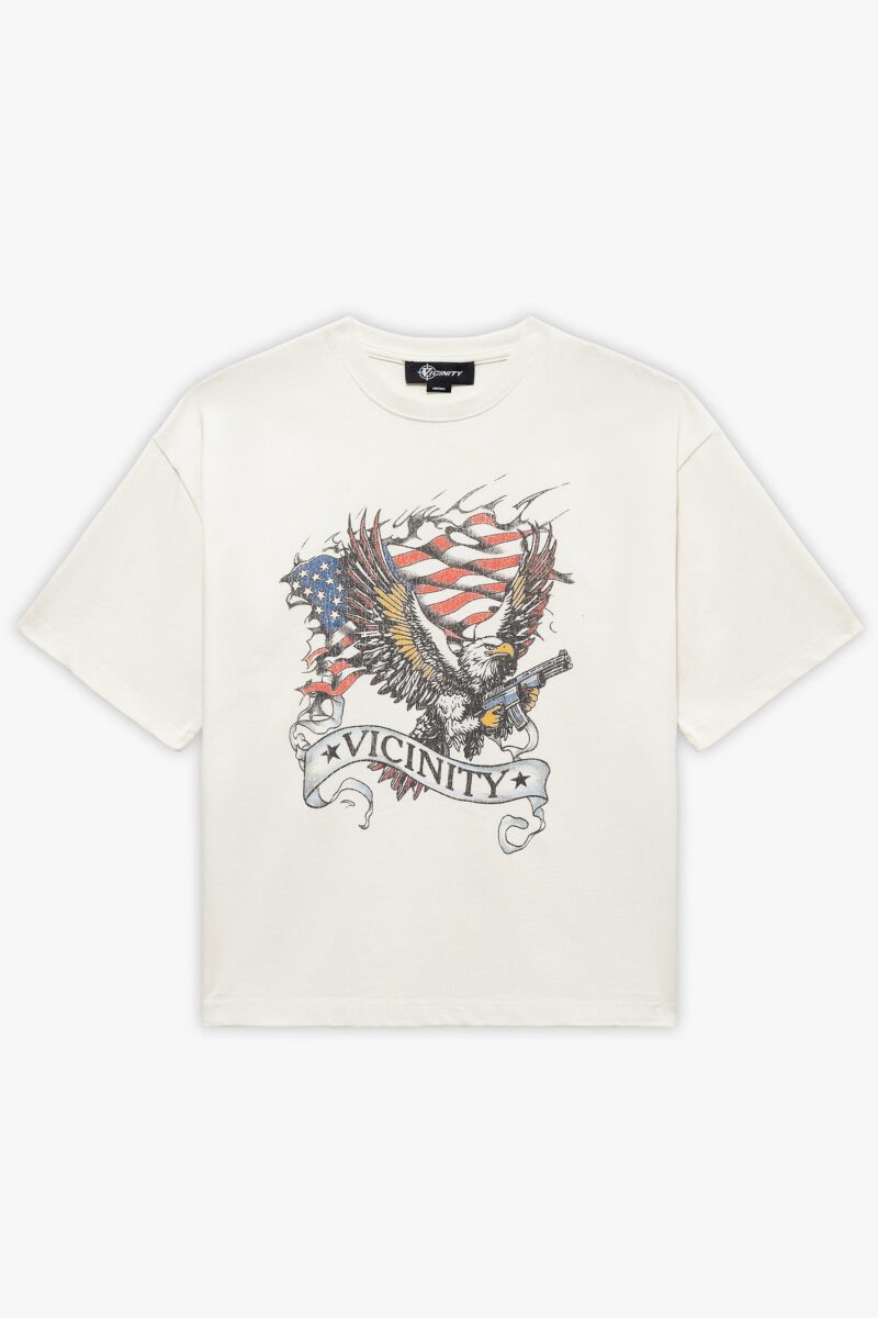 EAGLE TATTOO TEE BEIGE