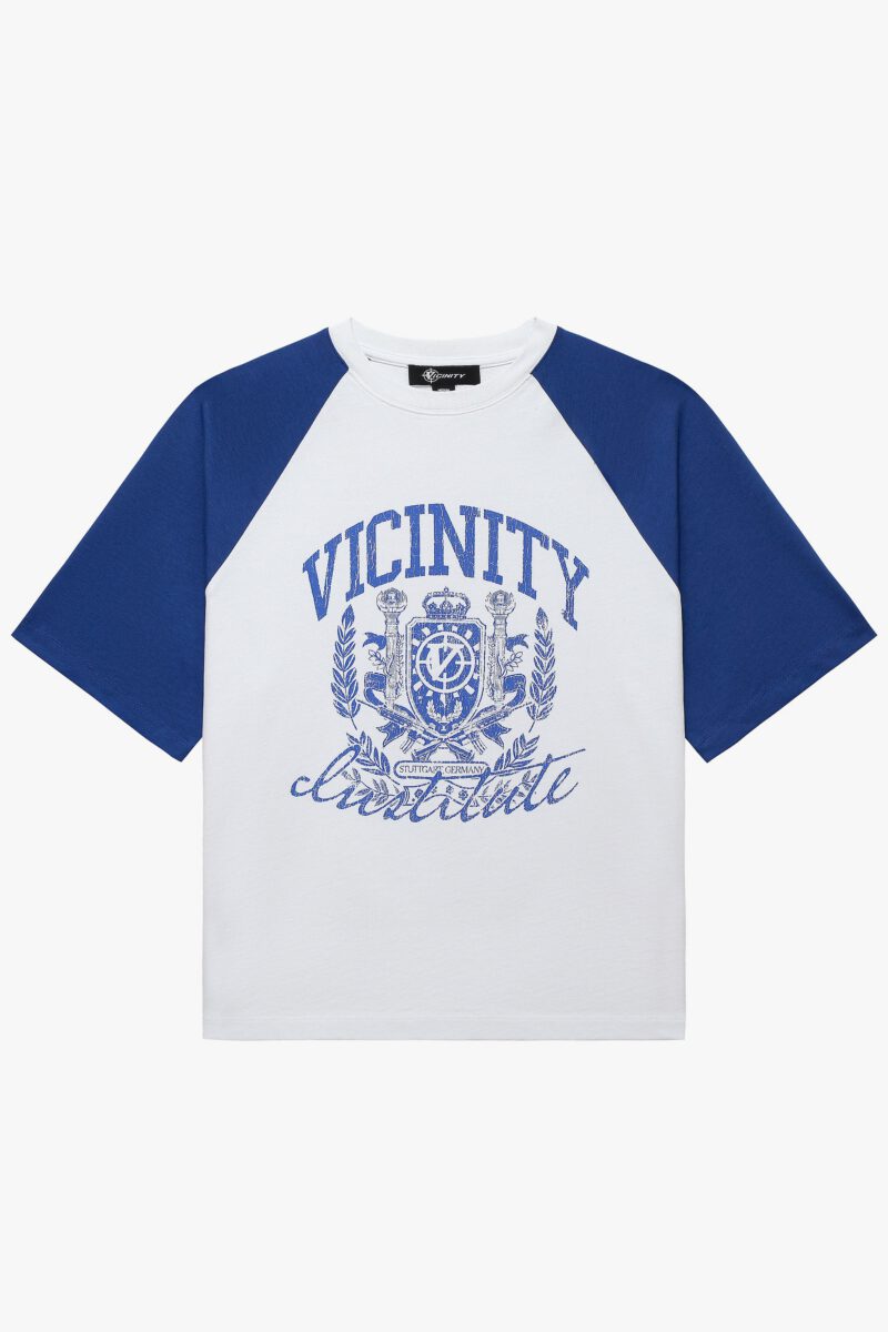 INSTITUTE TEE WHITE/BLUE