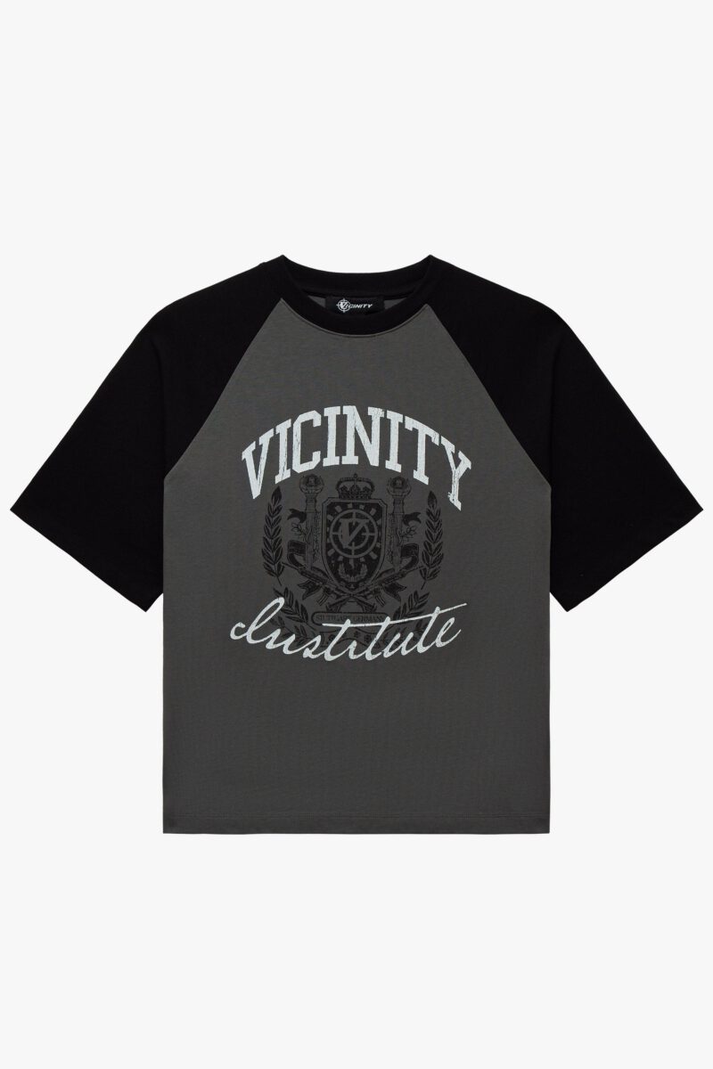 INSTITUTE TEE GREY/BLACK