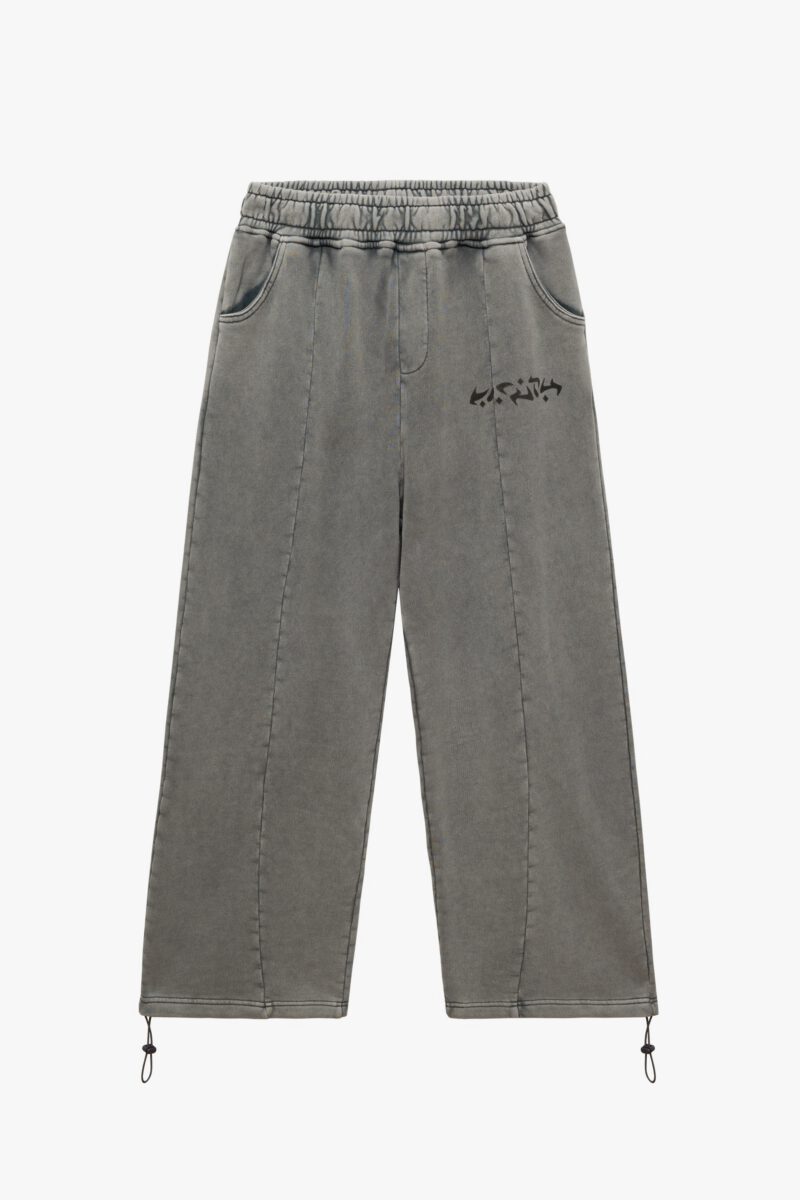 ACID WASHED JOGGER LIGHT GREY