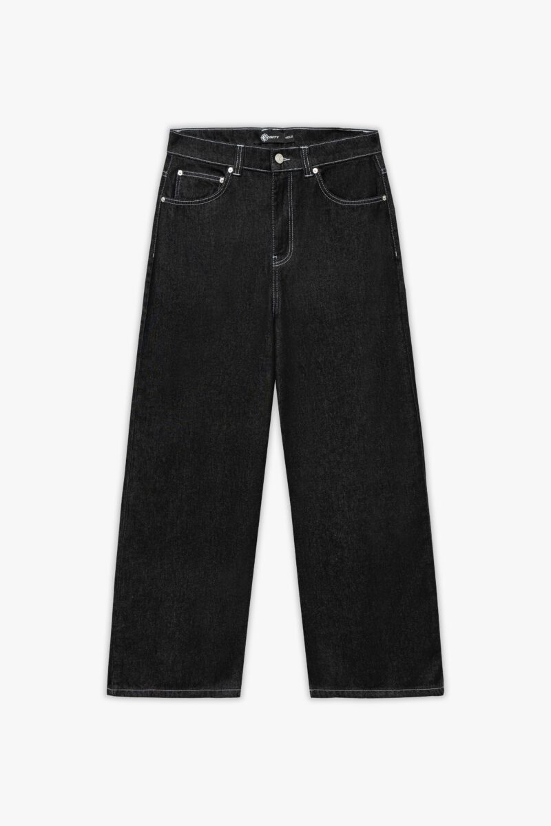 VOLUME DENIM RAW BLACK