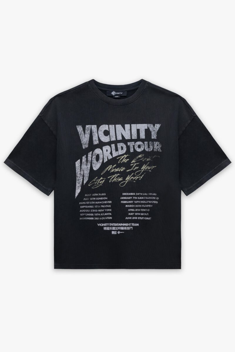 WORLD TOUR TEE VINTAGE BLACK