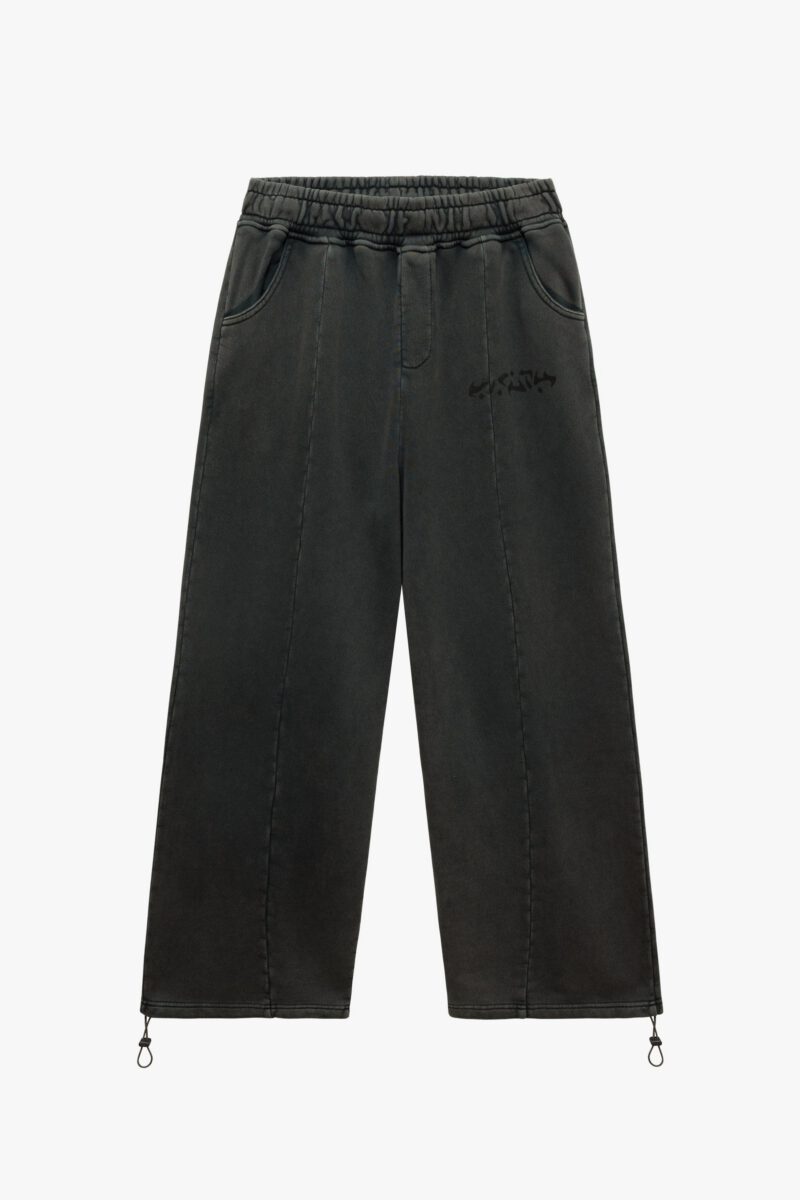 ACID WASHED JOGGER DARK GREY