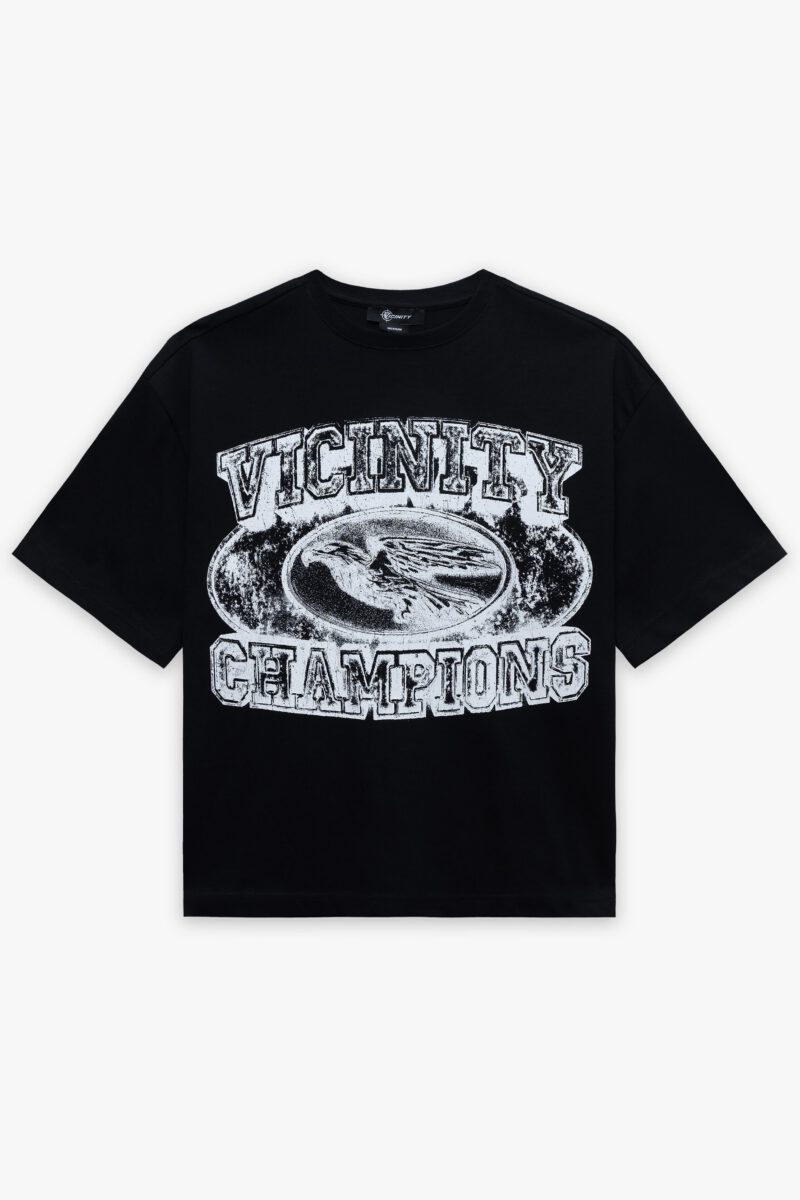 CHAMP EMBLEM TEE WHITE/BLACK