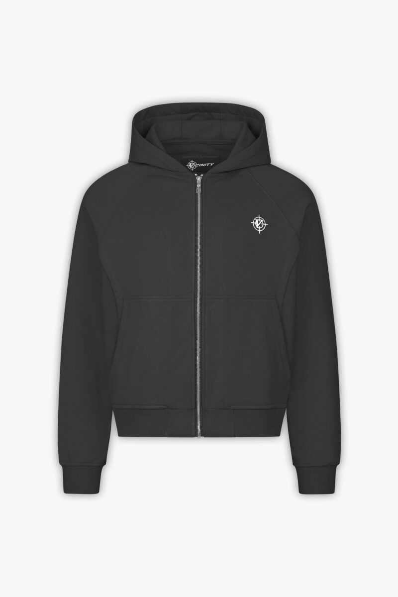 INSIDE OUT ZIP HOODIE ASH GREY