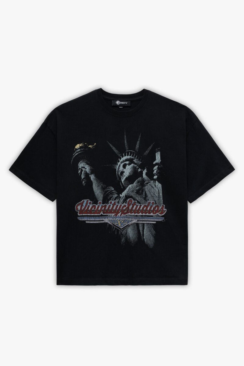 LADY LIBERTY TEE VINTAGE WASH