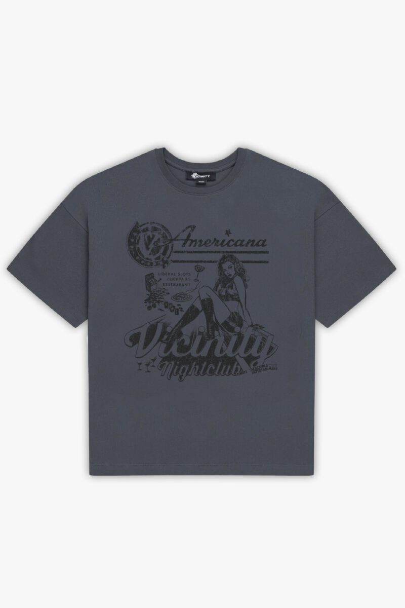 NIGHTCLUB TEE DARK GREY