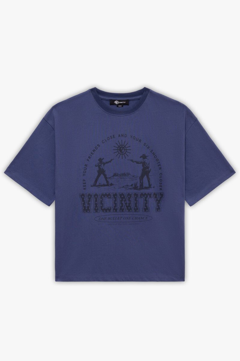 SIX SHOOTER DUEL TEE NAVY