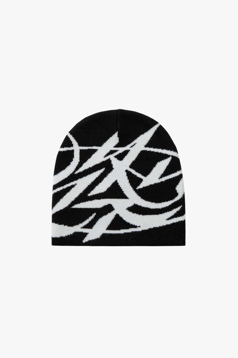SCRIPT LOGO BEANIE - BLACK