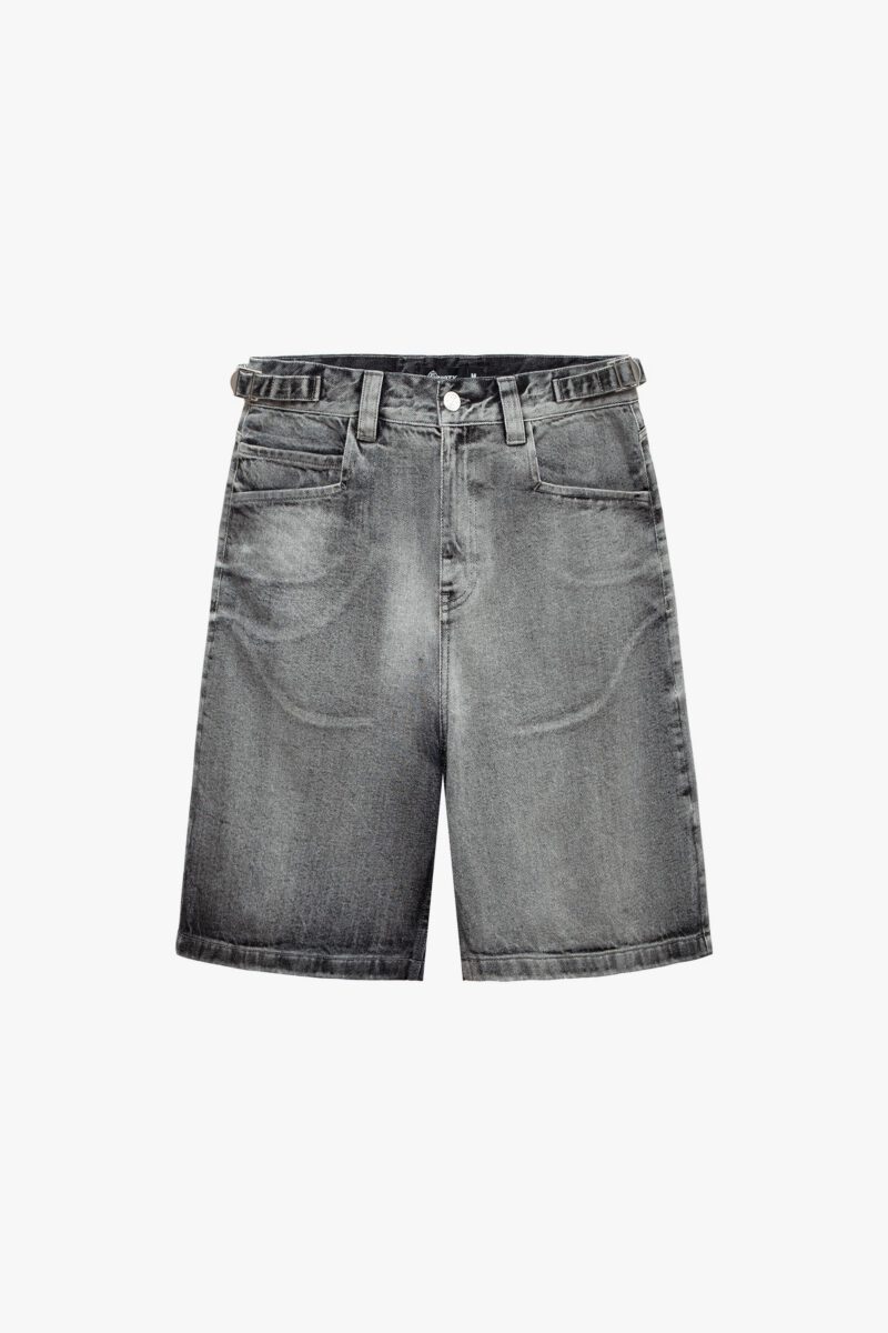 IVORY DENIM JORTS
