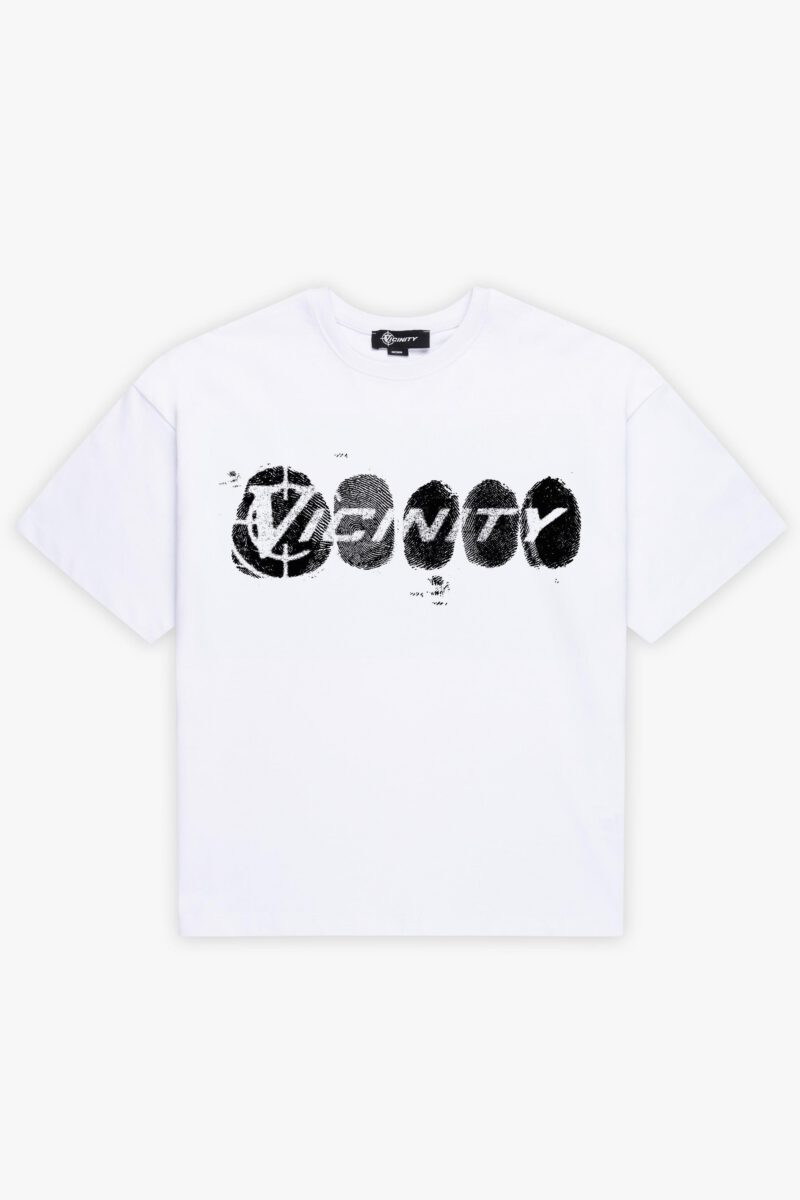 FINGERPRINT TEE WHITE