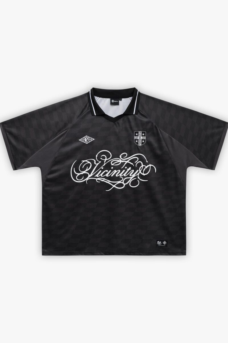 CHECKERED BW JERSEY BLACK