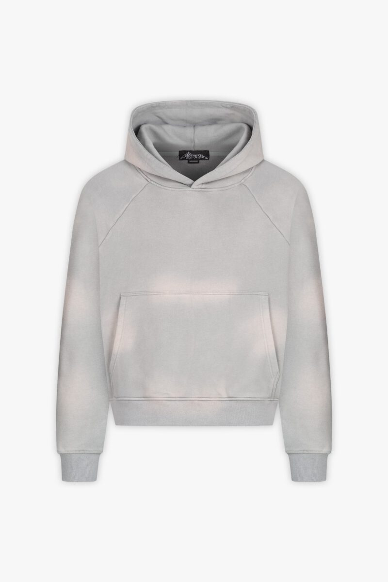 FADED WASH HOODIE GREY