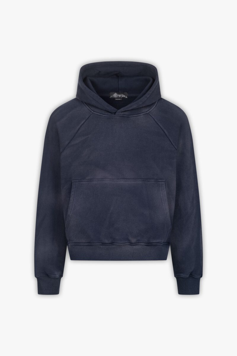 FADED WASH HOODIE NAVY