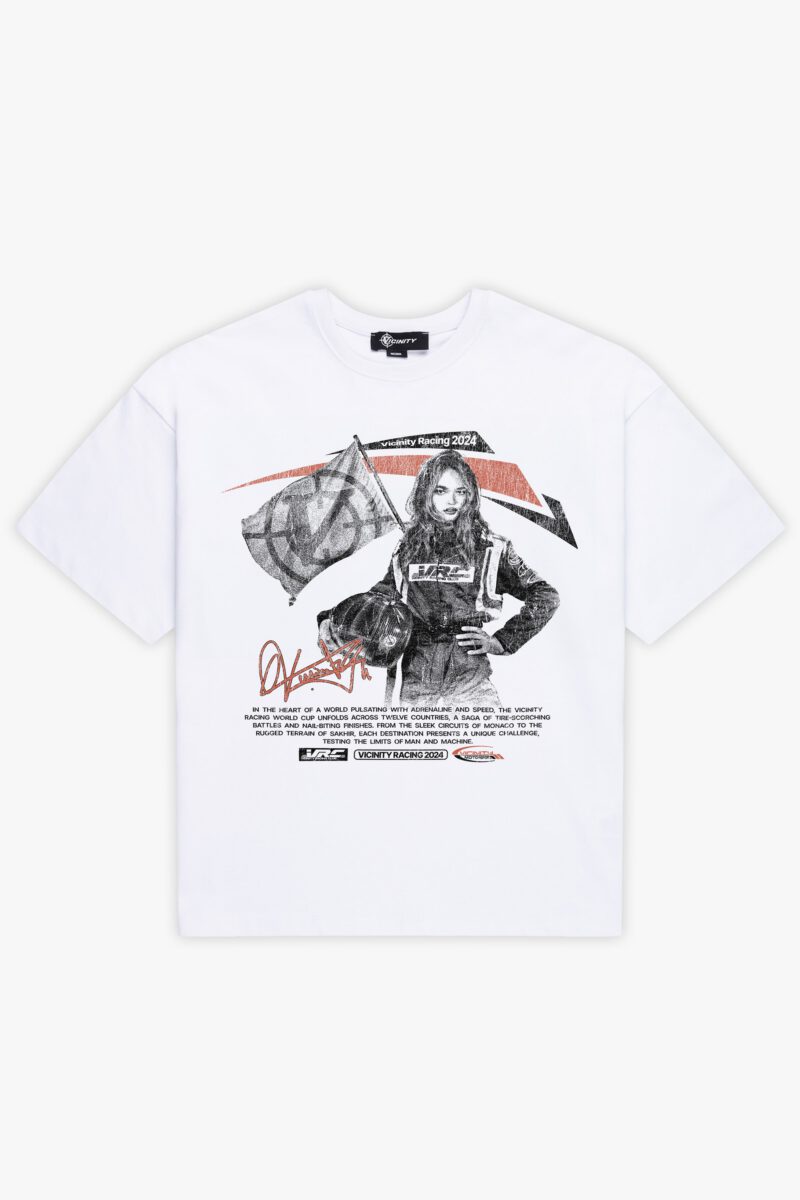 RACING GIRL TEE WHITE