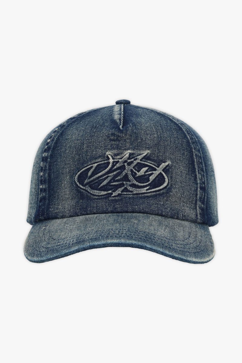 SCRIPT DENIM CAP BLUE