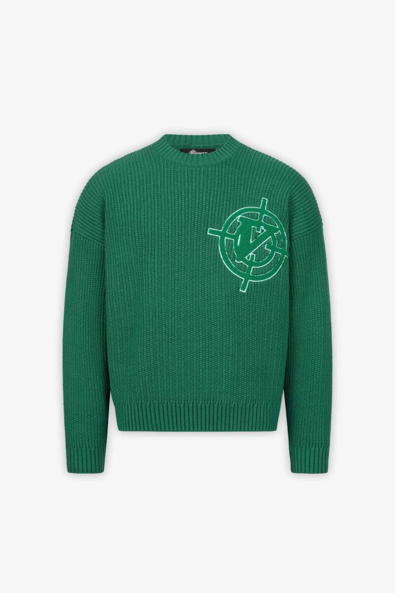 V-LOGO KNITWEAR GREEN