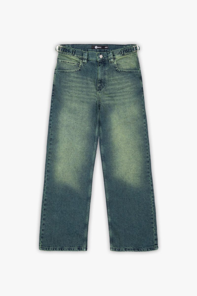 GREEN TINTED DENIM